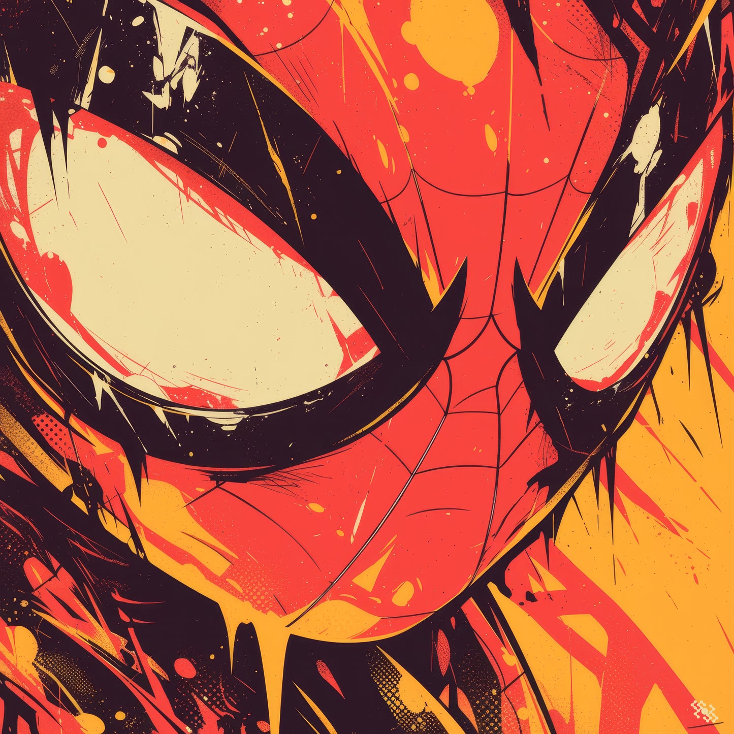 Colors Addict  Spider (Canvas Print)