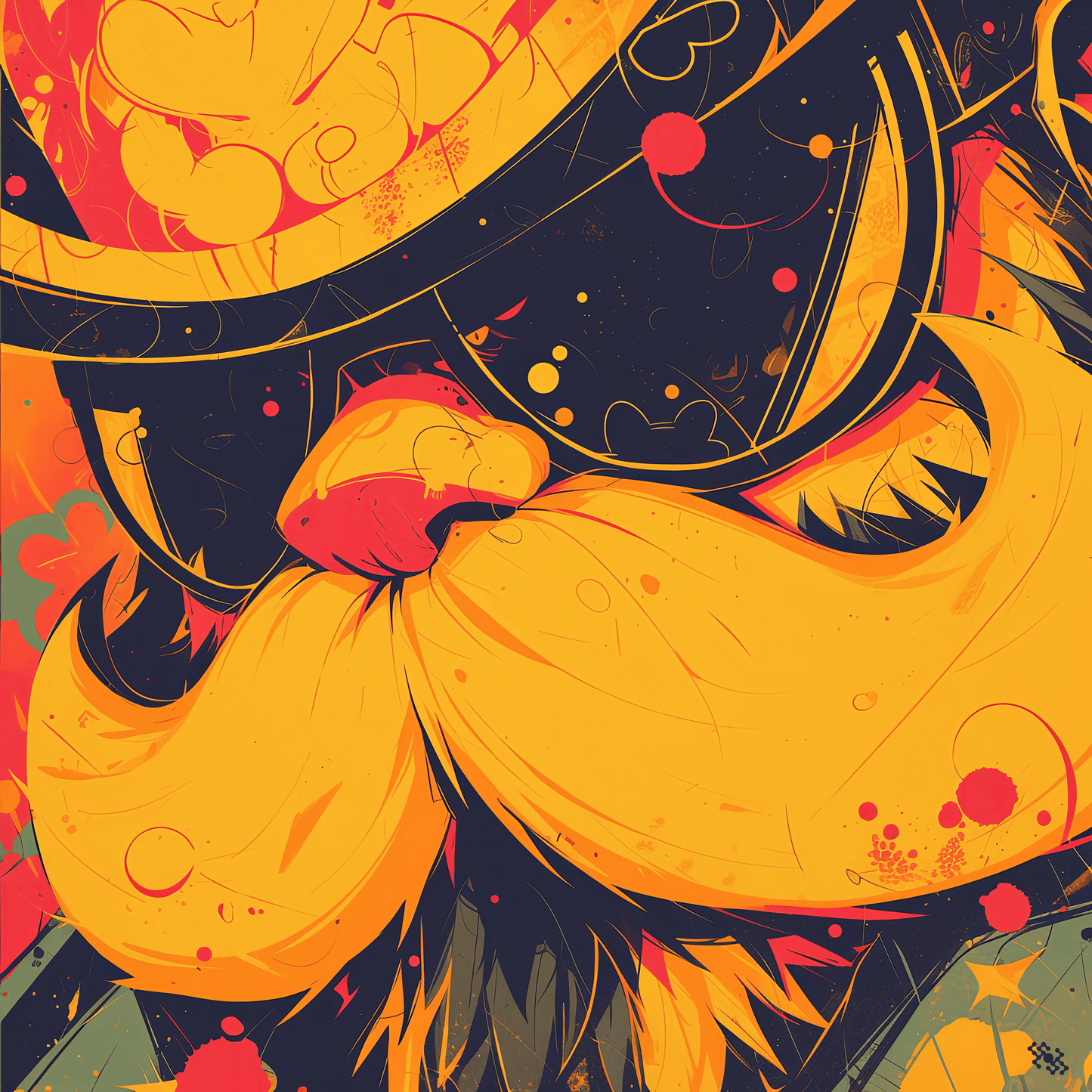 Colors Addict Mr Mustache (Canvas Print)