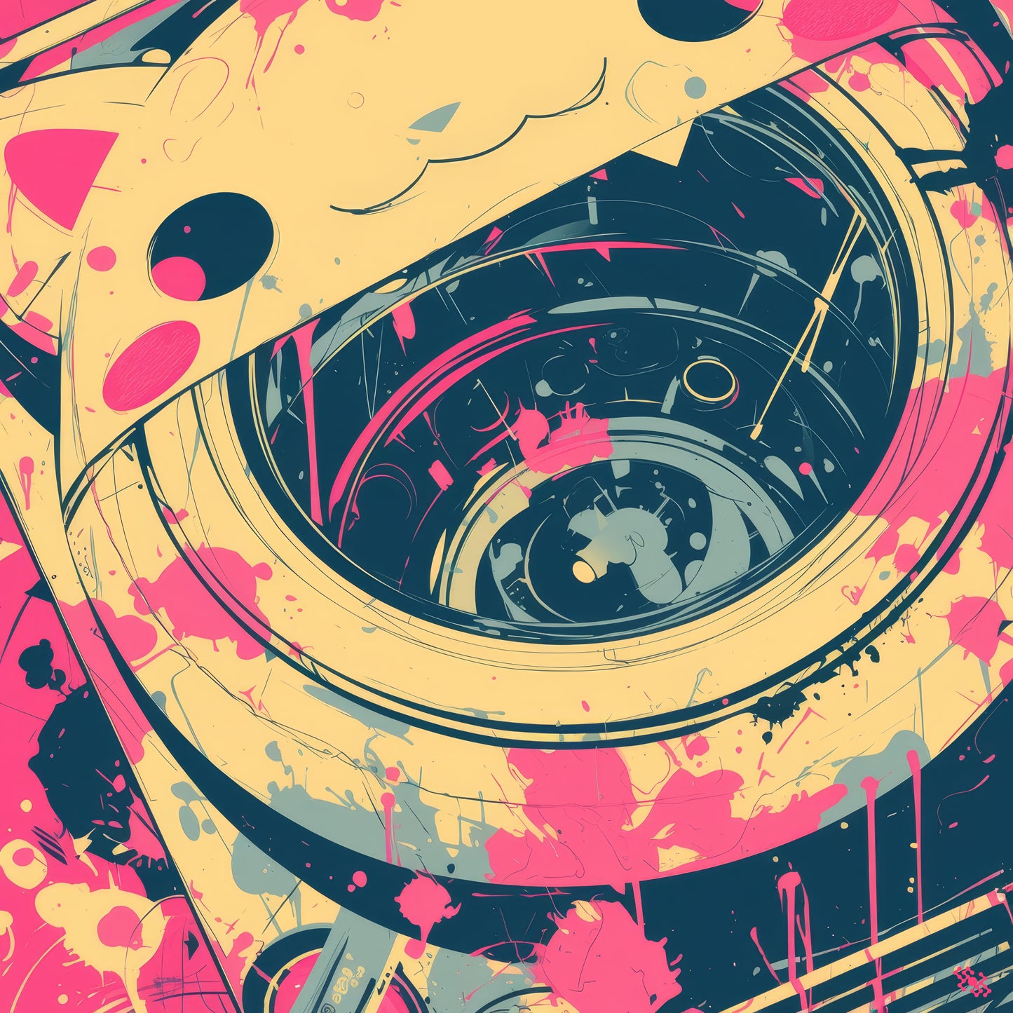 Colors Addict Wash Machine (Canvas Print)