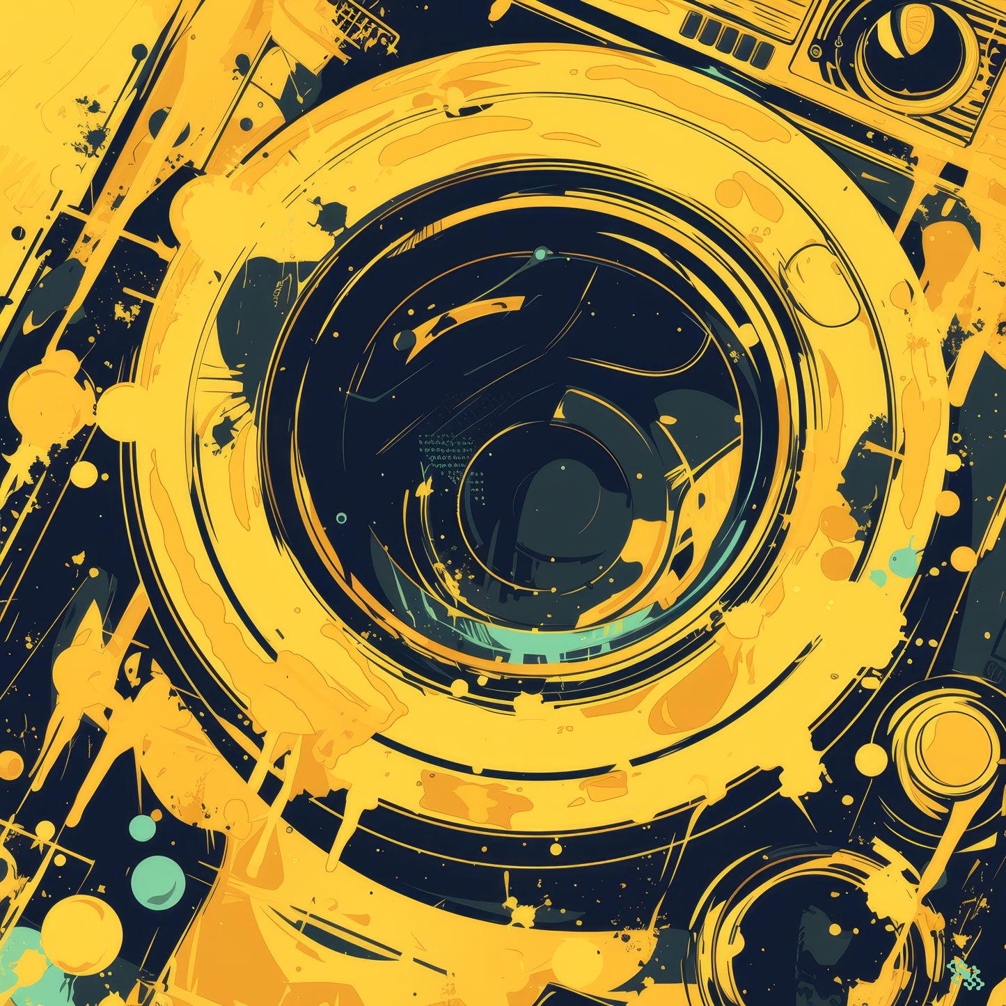 Colors Addict Wash Machine (Canvas Print)