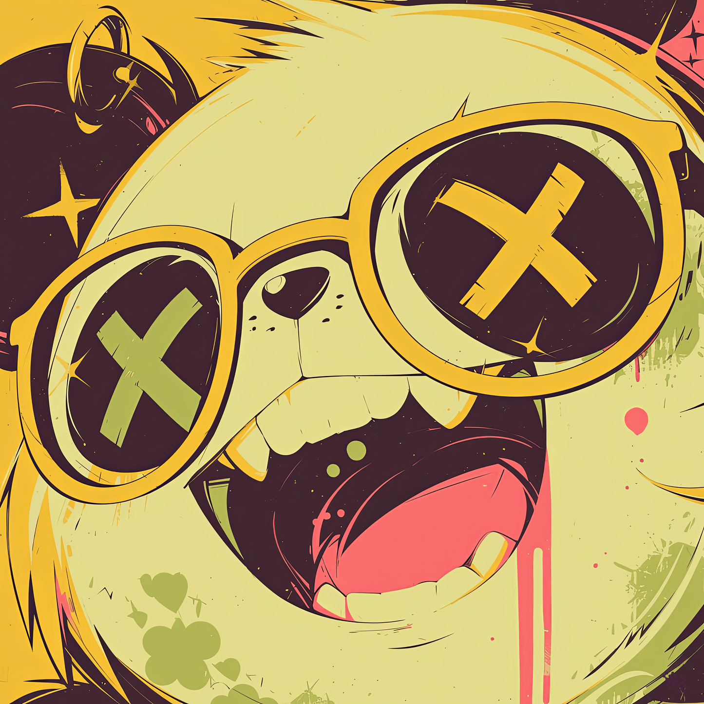 Colors Addict Panda (Canvas Print)