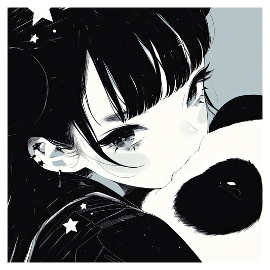 Mini-Print #17 - Panda Girl