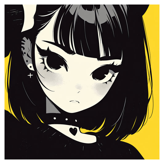 Mini-Print #17 - Goth Girl